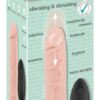 Δονητής Ρεαλιστικός Silicone Vibrator Remote Control 21cm Flesh