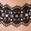 Τσόκερ Δαντελωτό Cottelli Choker with Rhinestones