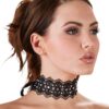 Τσόκερ Δαντελωτό Cottelli Choker with Rhinestones