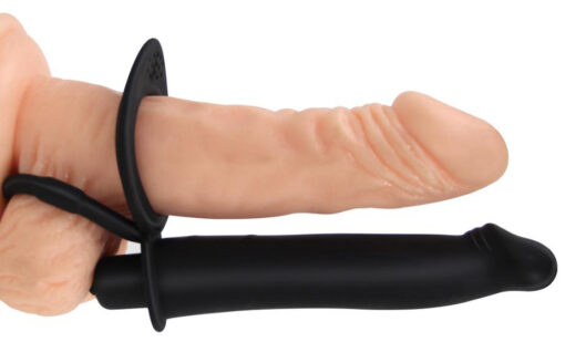 Πρόσθετο Πέους με Δακτυλίδι Penis Ring With Anal Stimulator