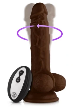 Realistic Vibrator Vortex Turbo Baller Brown