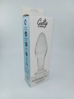 Alternative view of Anal Glass Plug Premium Glass