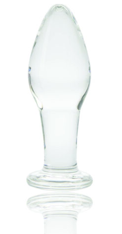 Σφήνα Πρωκτική Anal Glass Plug Premium Glass Clear 10 cm