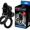 Δαχτυλίδι πέους με Δόνηση Penis Ring Passionate Ring Black - Image 2
