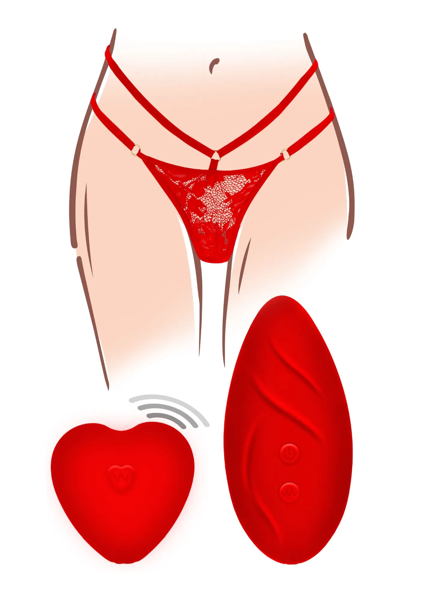 Set Divine Bikini Vibrator Telecomanda Wireless