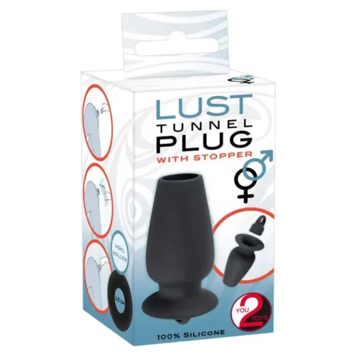 Lust Tunnel Plug with Stopper