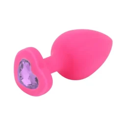 Anal Plug Brighty Small Silicone Pink Light Purple