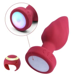 Anal Plug Led Light Vibrating Plug