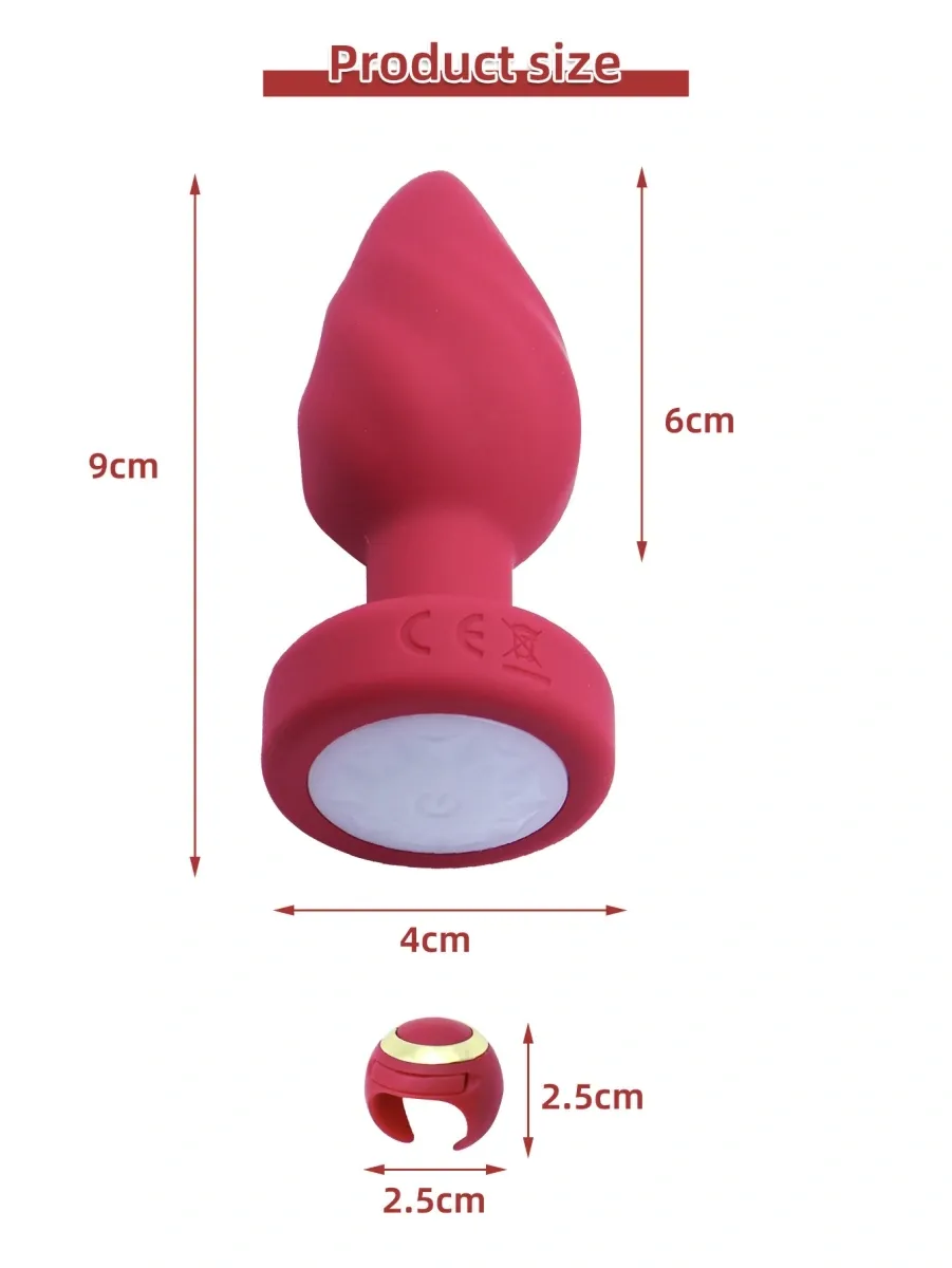 Anal Plug Led Light Vibrating Plug