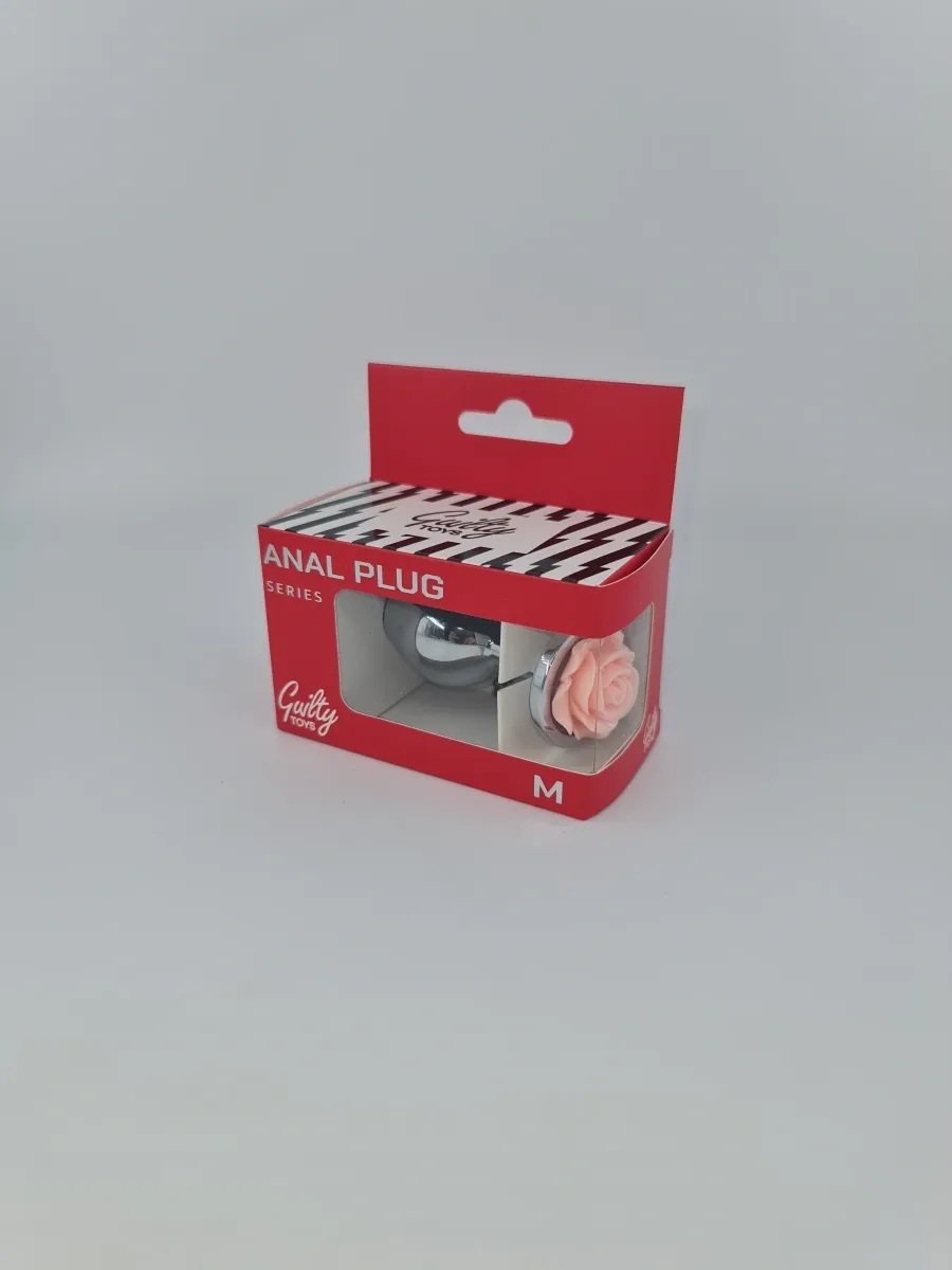 Anal Plug Rose Pleasure Medium Pink