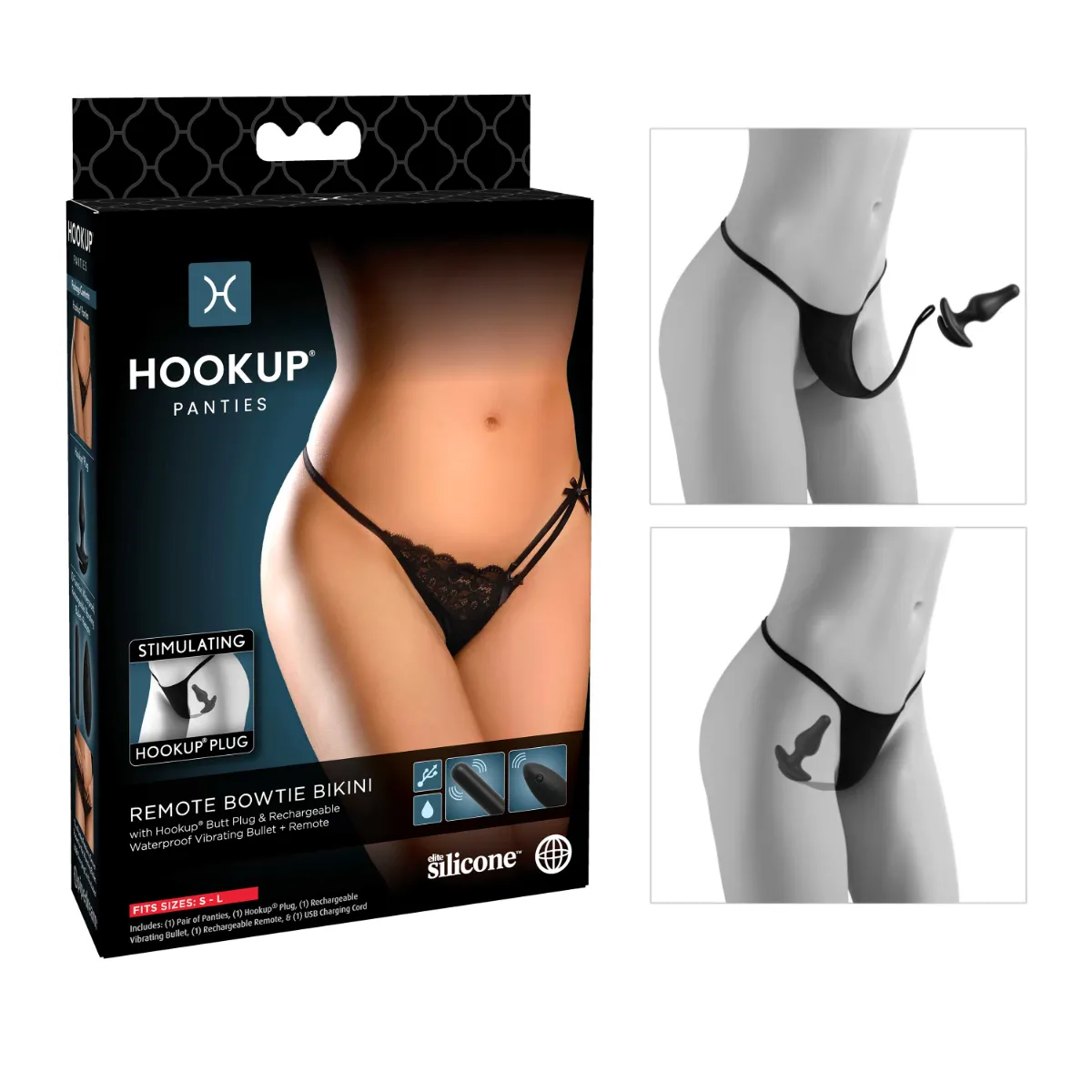Bikini With Remote Vibration Control Bowtie Panty