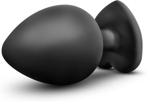 Σφήνα με Στρας Anal Plug Brighty Silicone Black Large - Image 2