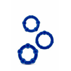 Blush Stay Hard Beaded Cock Rings
