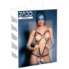 Κορμάκι Fetish Leather Harness Zado Body Black