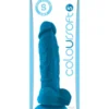 ColourSoft Soft Dildo Blue 5 inch
