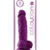 ColourSoft Soft Dildo Purple 5 inch