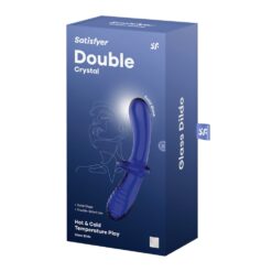 Dildo Double Crystal light blue