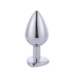 Hearty Buttplug Small Silver Green