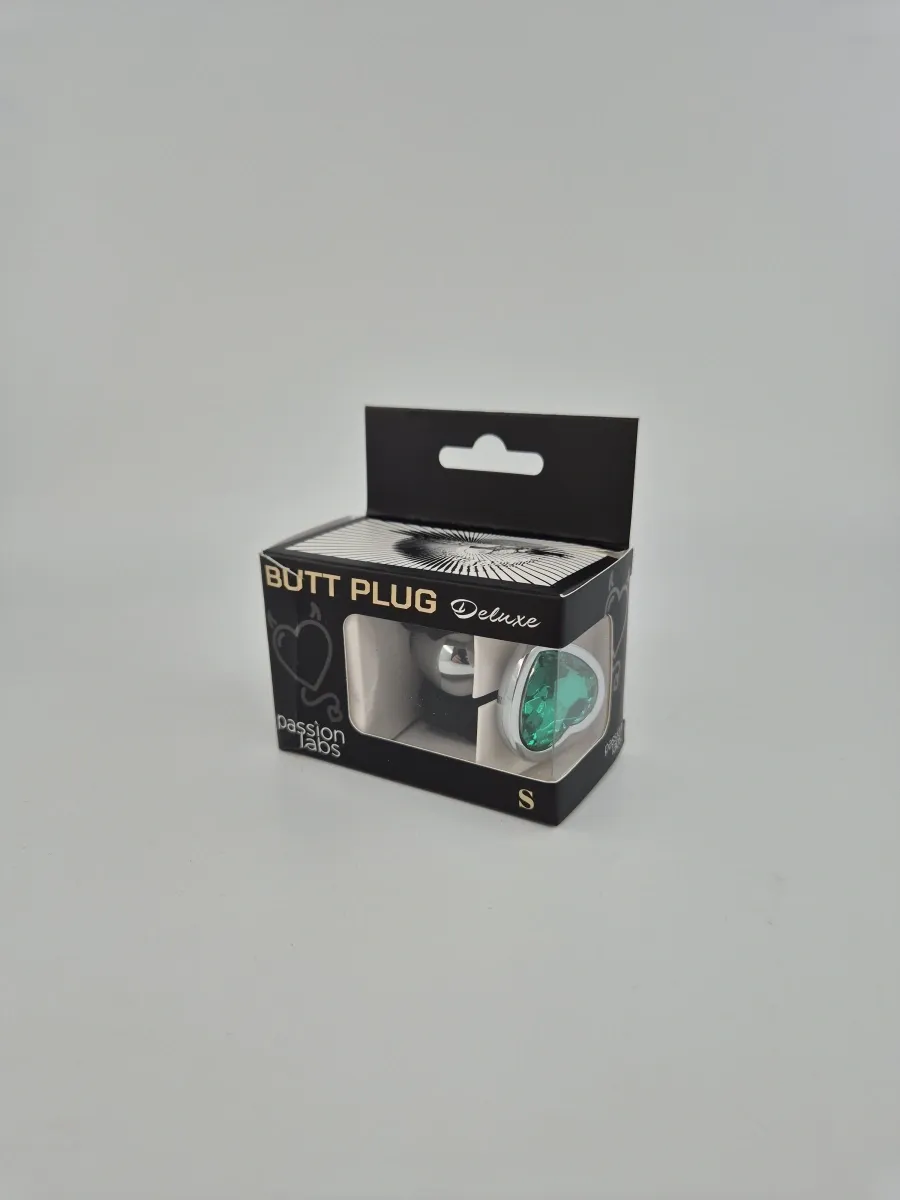 Hearty Buttplug Small Silver Green