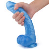Ντίλντο Ομοίωμα Πέους Dildo Realist Kylie Large Super Soft Flexible Blue 25Cm