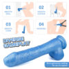 Ντίλντο Ομοίωμα Πέους Dildo Realist Kylie Large Super Soft Flexible Blue 25Cm