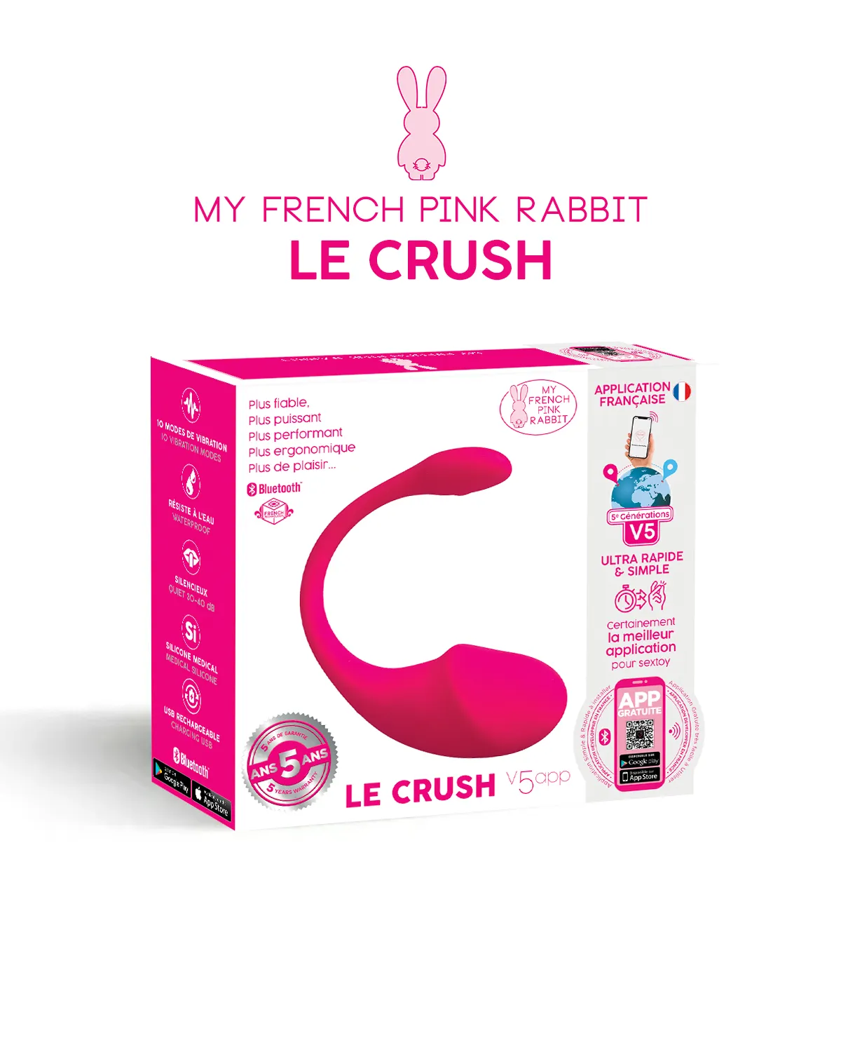 Le Crush Fushia App controlled