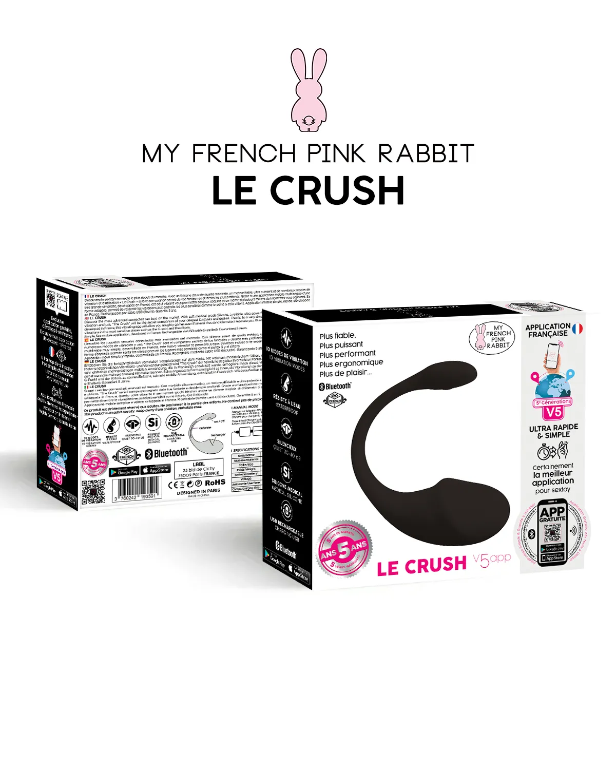 Le Crush Noir App controlled
