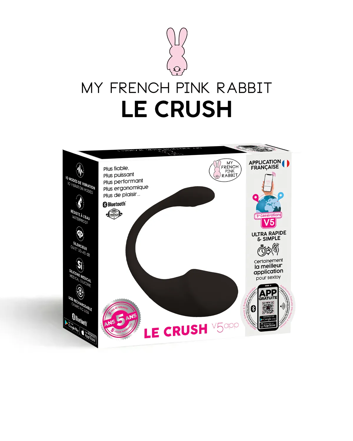 Le Crush Noir App controlled