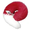 Long Tail Anal Plug Red White