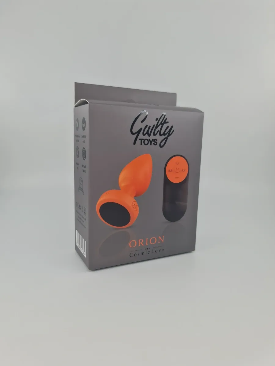 Orion Anal Plug Orange Black