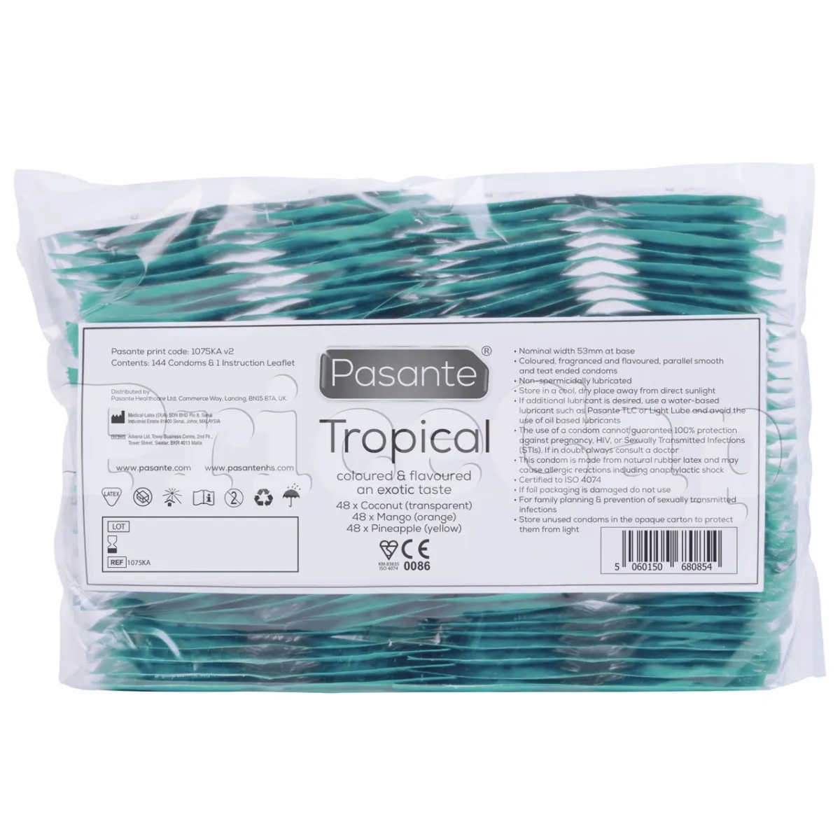 Set of 144 Flavoured Condoms Pasante Tropical