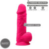 SilexD Model 4 Ρεαλιστικό Dildo με Όρχεις και Βεντούζα Pink 22cm