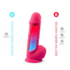 SilexD Model 4 Ρεαλιστικό Dildo με Όρχεις και Βεντούζα Pink 22cm