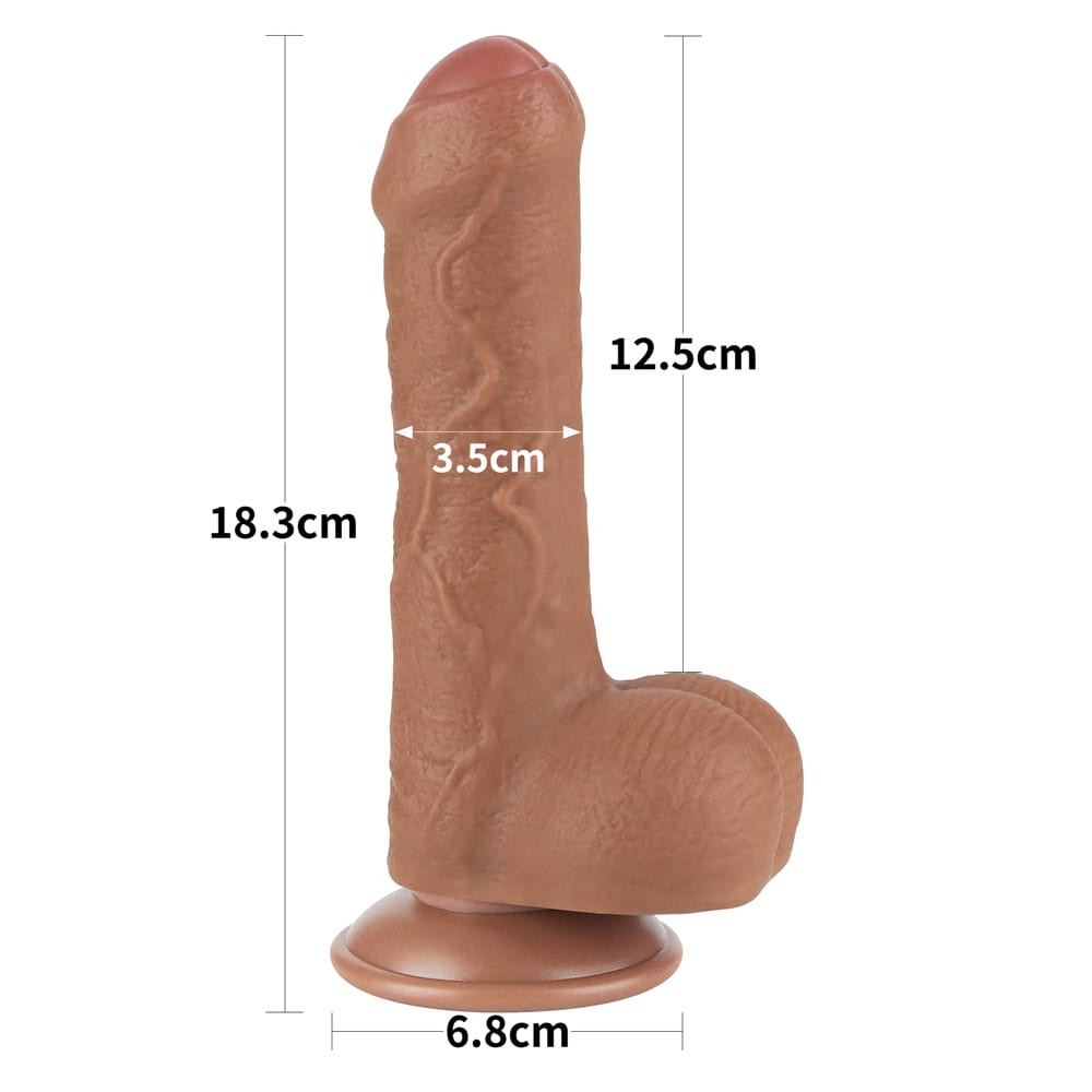 Sliding Skin Dual Layer Dildo