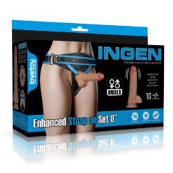 Vibrating Enhanced Strap on Set 8