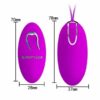 Αυγό δονητής Pretty Love Jacqueline Purple 7.8cm Μωβ