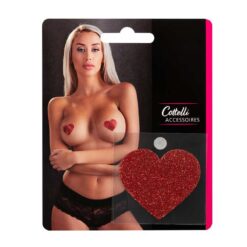 Αυτοκόλλητα Σχήμα Καρδιάς Cottelli Accessoires Nipple Stickers