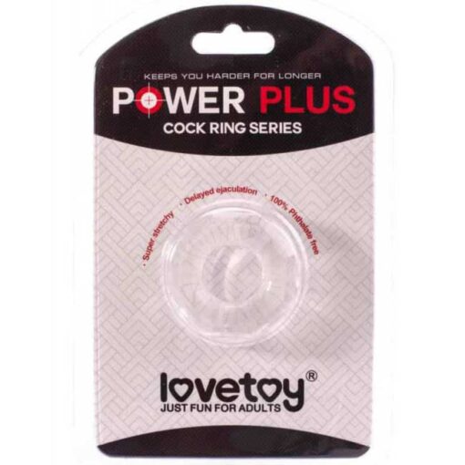 Δακτυλίδι Πέους Lovetoy Power Plus Διάφανο