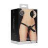 Διπλό Στραπόν με Δόνηση Double Vibrating Silicone Strap-On Adjustable - Black 16cm