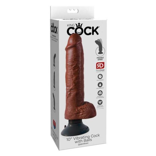 Δονητής Ομοίωμα Πέους Vibrating Cock with Balls 20.5cm