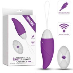 Δονούμενο Αυγό Lovetoy IJoy Egg Curved Rechargeable Remote Control Purple Μωβ