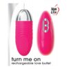 Δονούμενο Αυγό Turn Me On Rechargeable Love Bullet 8.9cm Ροζ