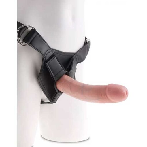 Ζώνη Στραπόν με Ομοίωμα Πέους Pipedream King Cock Strap-on Harness 20cm Flesh