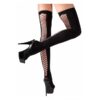 Κάλτσες Μαύρες με Δίχτυ Cottelli Collection Stockings Opaque Black