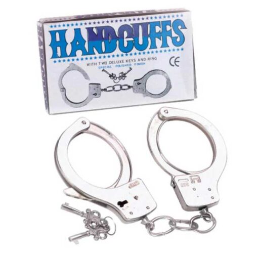 Μεταλλικές χειροπέδες Seven Creations Large Metal Handcuffs With Keys