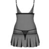 Νυχτικό και Στρινγκ Obsessive Shibu Chemise & Thong Black