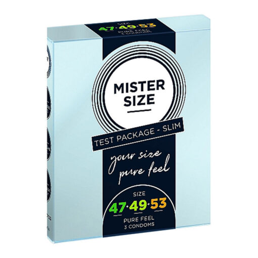 Προφυλακτικά Mister Size 47,49,53 mm - Pure Feel 3τμχ