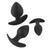 Πρωκτικές Σφήνες Black Velvets Anal Trainer Set 3τμχ.