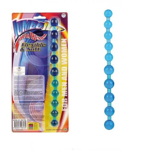 Πρωκτικές Χάντρες Jumbo Thai Beads 28cm Μπλε