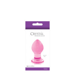 Πρωκτική Σφήνα Crystal Small Pink 6.4cm